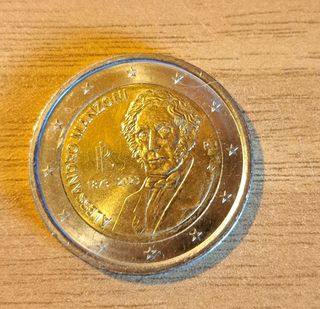 2 Euro Alessandro Manzoni Italia 1873-2023