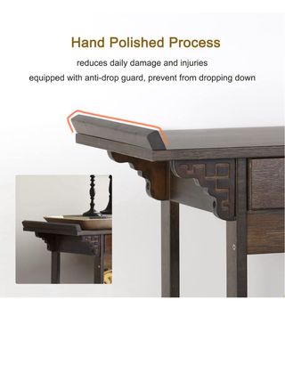 Mesa de entrada madera y metal