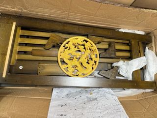 Mesa de entrada madera y metal