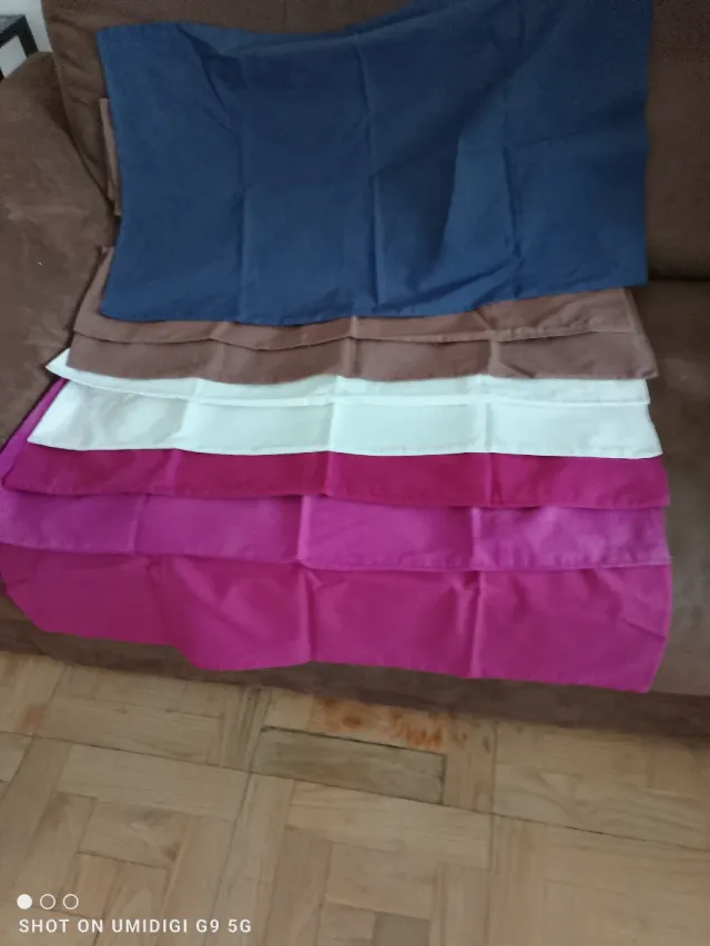 8 fundas para almohadas de 70x35 cms