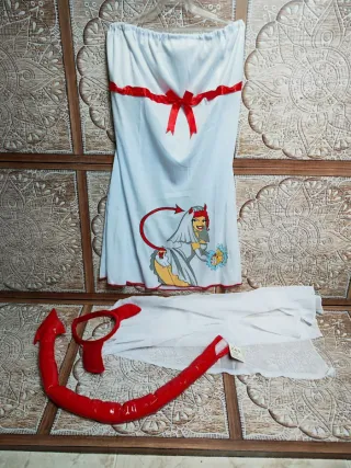 VESTIDO NOVIA DISFRAZ