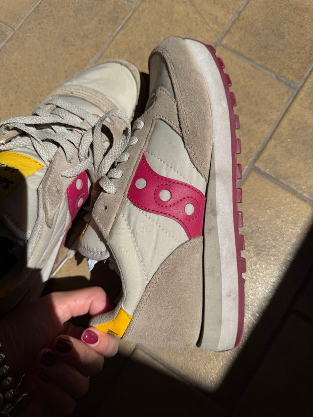 Saucony Jazz Beige/Rosa Sneakers