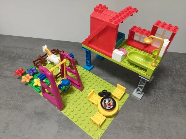 Lote piezas bloques construcción tipo Duplo