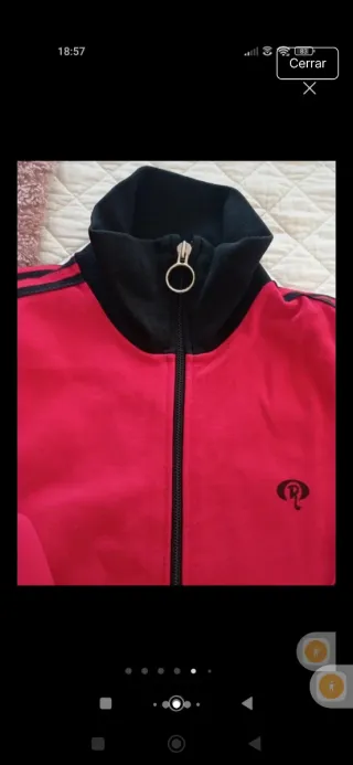 Chaqueta Vintage Roja y Negra