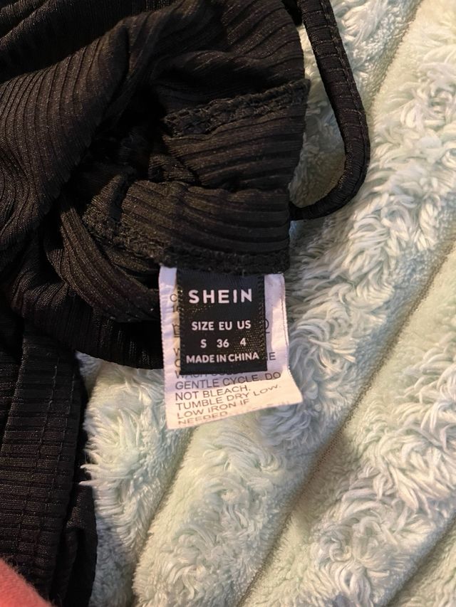 Vestido negro ajustable Shein talla s