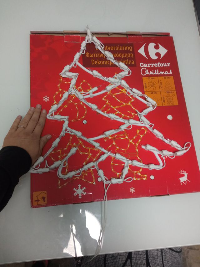 Figura árbol de Navidad luces LED Con recambios.