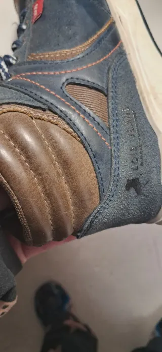 Botas Lois Jeans niño azul y marrón