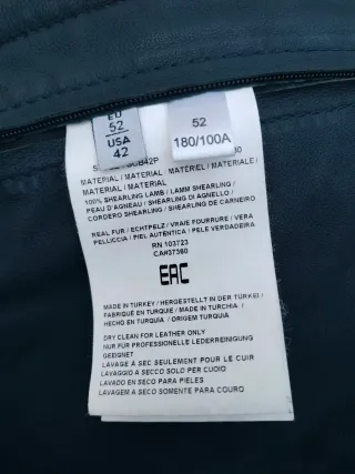 Chaqueton de Armani mujer, piel cordero