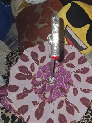 Paraguas antiguo decorado años 60