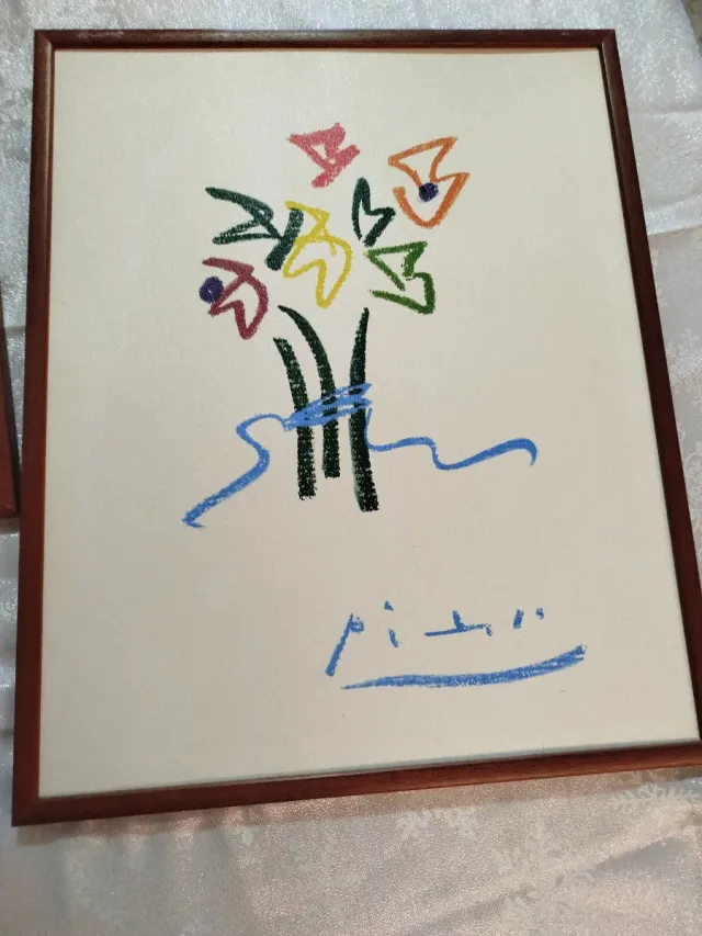 Cuadro original Paloma y Rostro