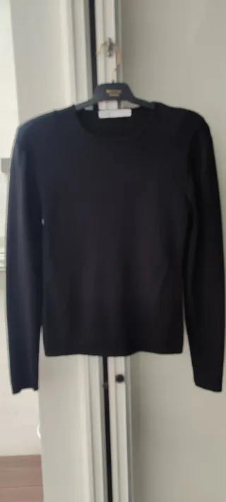 Jersey Zara Mujer Vestir Negro Talla L