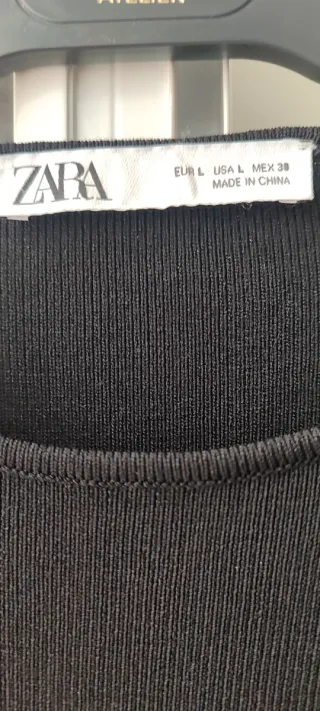 Jersey Zara Mujer Vestir Negro Talla L