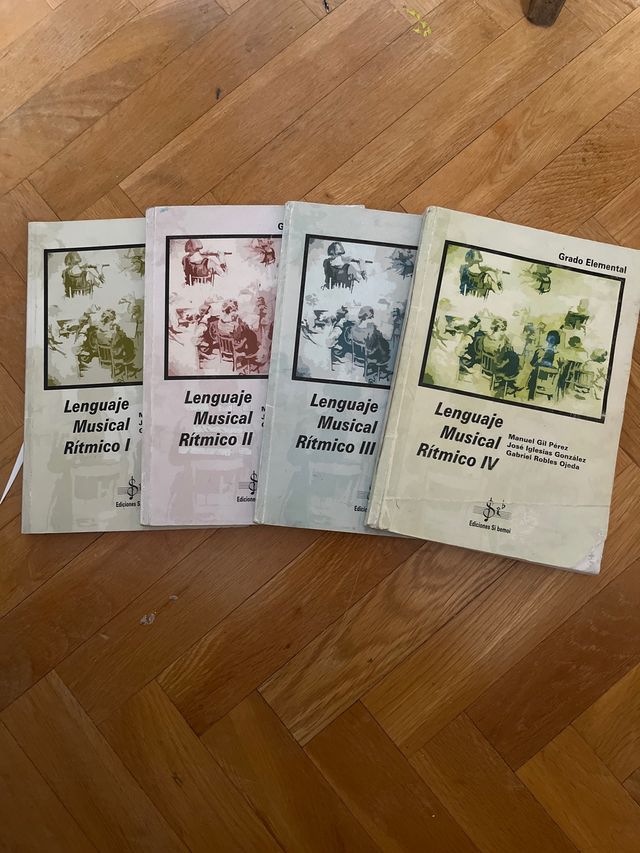 Libros Lenguaje Musical Rítmico I, II, III, IV