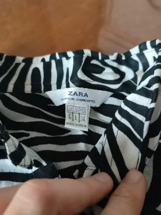 Camisa Zara estampado cebra