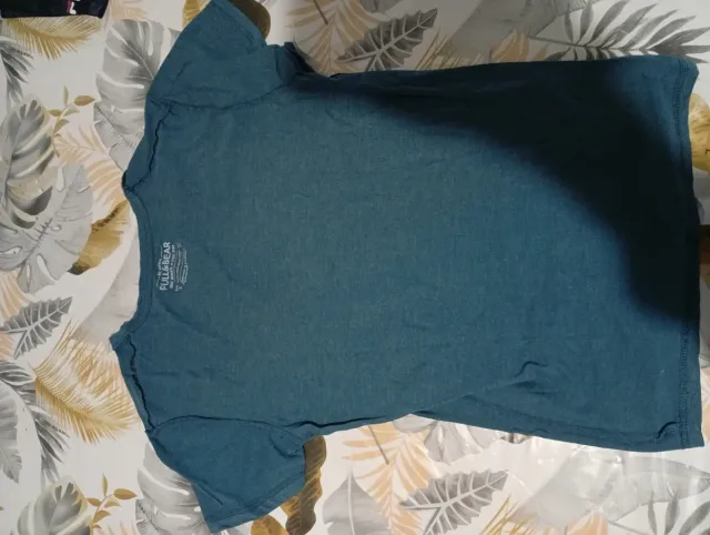 Camiseta Pull&Bear Teal Talla M