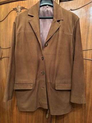 Chaqueta ante mujer marrón