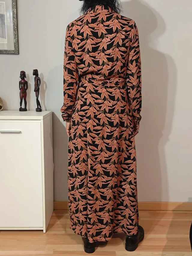 Vestido largo estampado floral