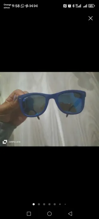 Gafas de sol Ray-Ban azules wayfarer