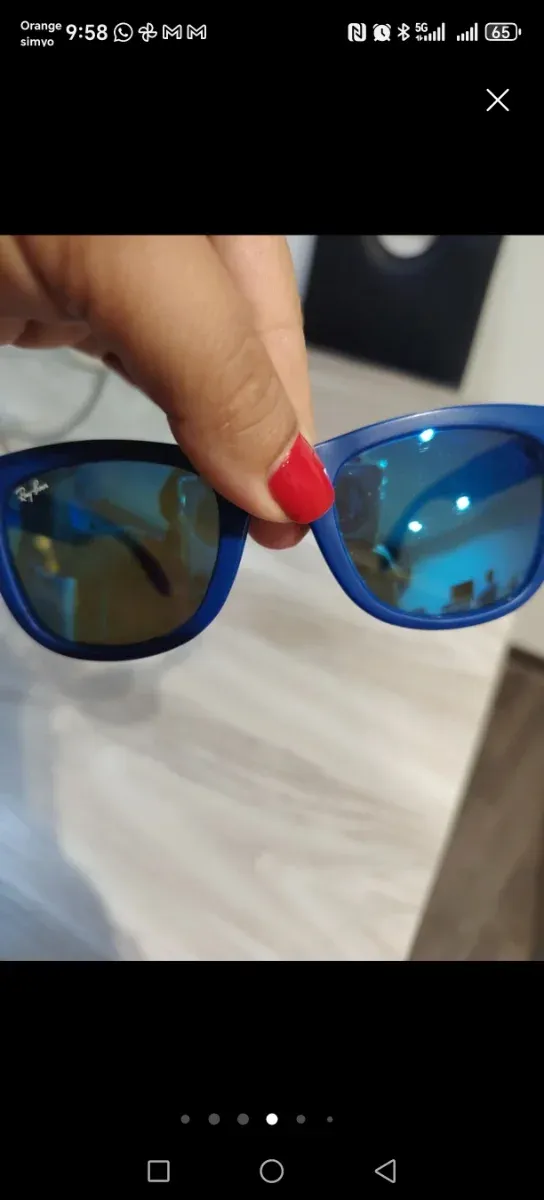 Gafas de sol Ray-Ban azules wayfarer