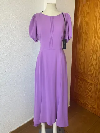 Vestido Matilde Cano Talla 40 Morado Nuevo