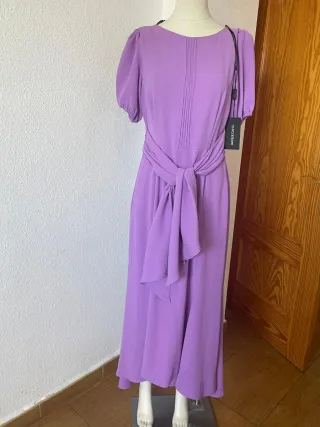 Vestido Matilde Cano Talla 40 Morado Nuevo
