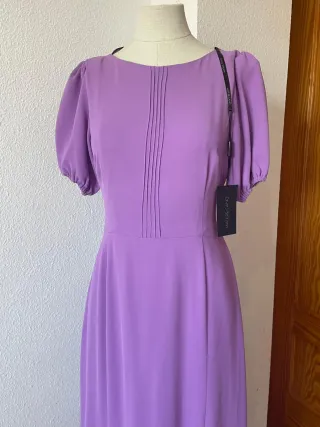 Vestido Matilde Cano Talla 40 Morado Nuevo