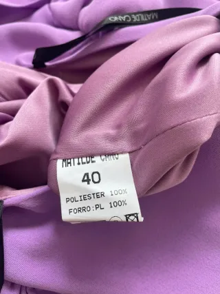 Vestido Matilde Cano Talla 40 Morado Nuevo