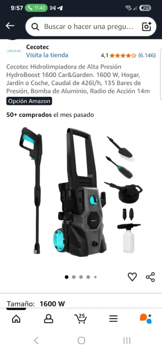 Cecotec Hidrolimpiadora HydroBoost 1600