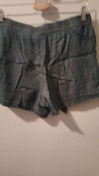 Shorts vaqueros finos con cinturón