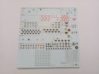 x1 Transfer Sheet for Space Marines Warhammer 40k