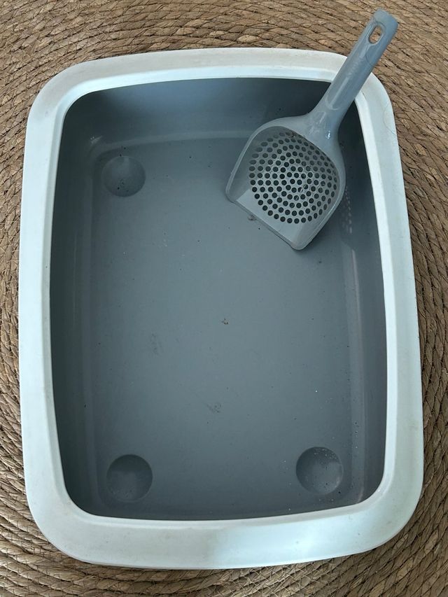 Arenero para gato con pala