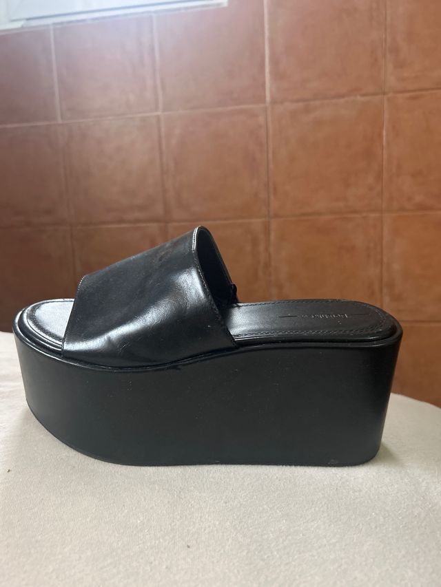 Sandalias de plataforma negras