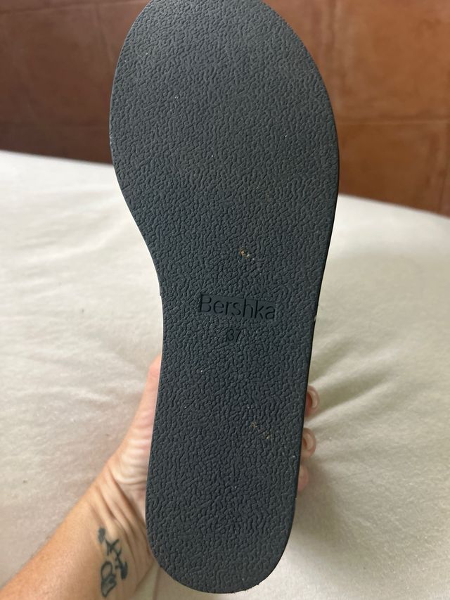 Sandalias de plataforma negras