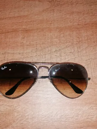 Gafas de sol Ray-Ban Aviator Marrón/Plata