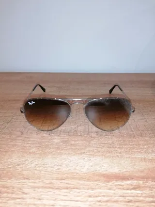 Gafas de sol Ray-Ban Aviator Marrón/Plata