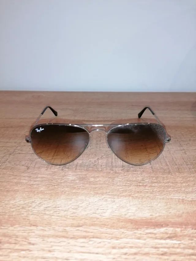Gafas de sol Ray-Ban Aviator Marrón/Plata