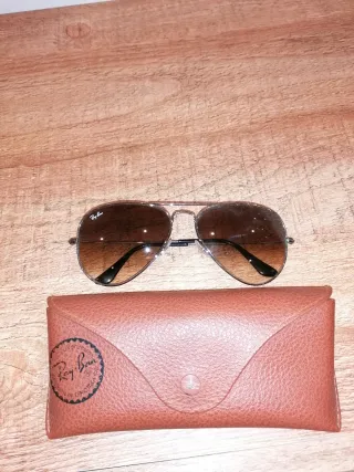 Gafas de sol Ray-Ban Aviator Marrón/Plata