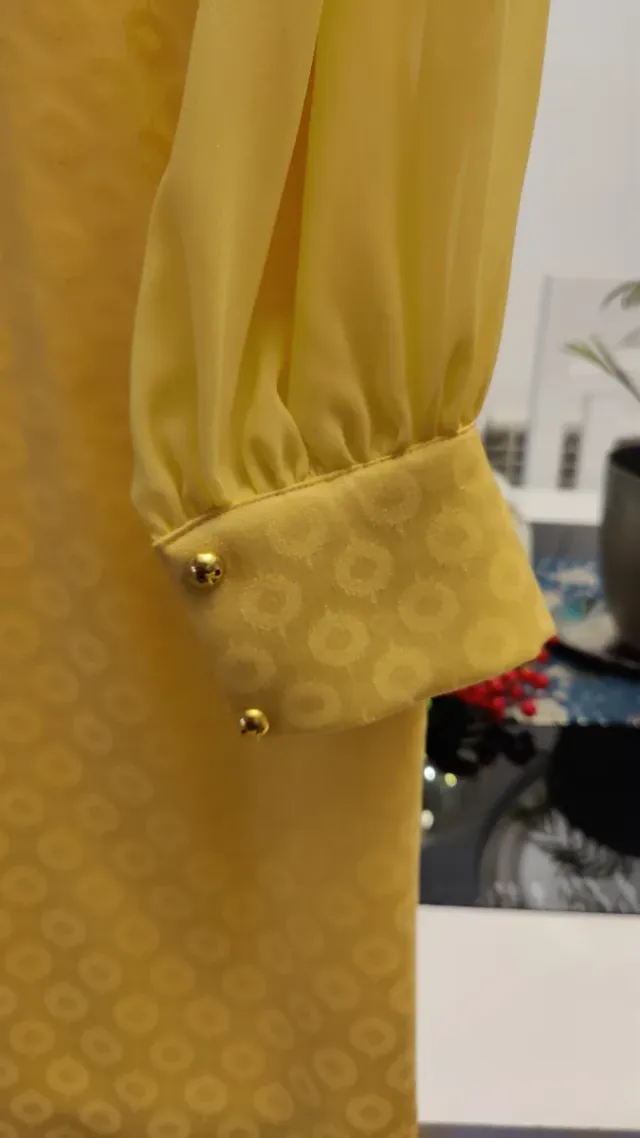 Vestido Juan Bernal Talla 36 Amarillo