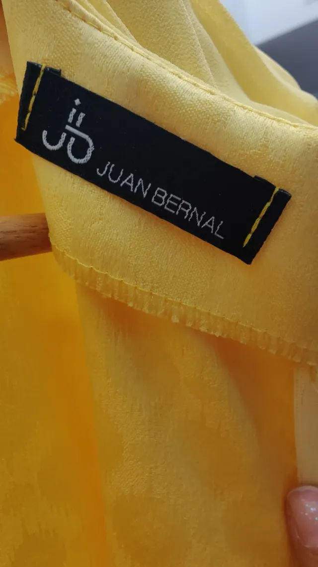 Vestido Juan Bernal Talla 36 Amarillo