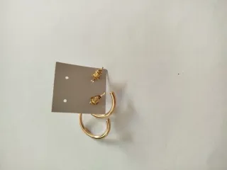 Pendientes de aro dorados