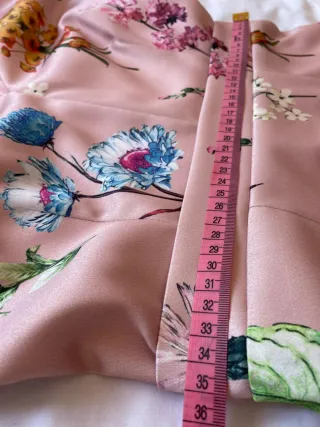 Vestido Matilde Cano floral rosa talla 36