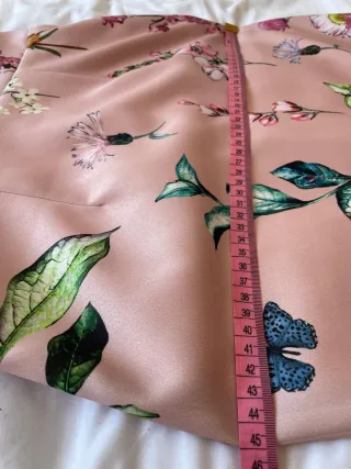 Vestido Matilde Cano floral rosa talla 36