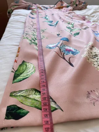 Vestido Matilde Cano floral rosa talla 36