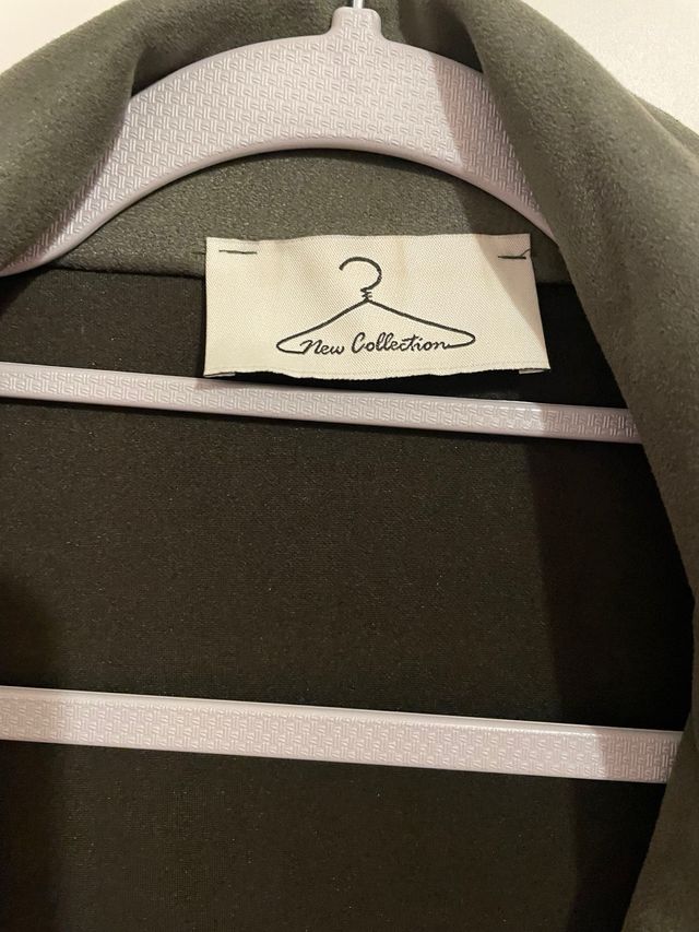 Capospalla verde scuro camoscio sfoderato