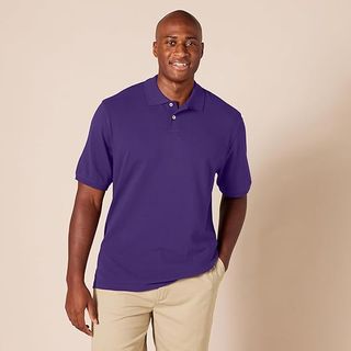 Polo Algodón Piqué Regular XXL Morado