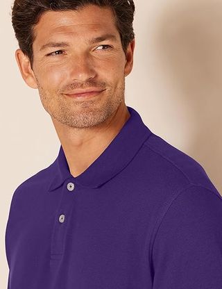 Polo Algodón Piqué Regular XXL Morado