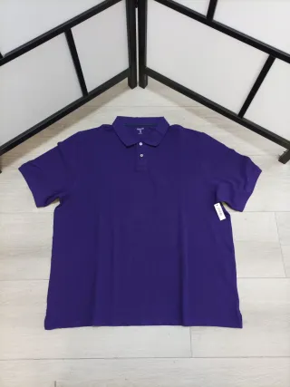 Polo Algodón Piqué Regular XXL Morado