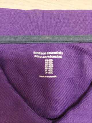 Polo Algodón Piqué Regular XXL Morado