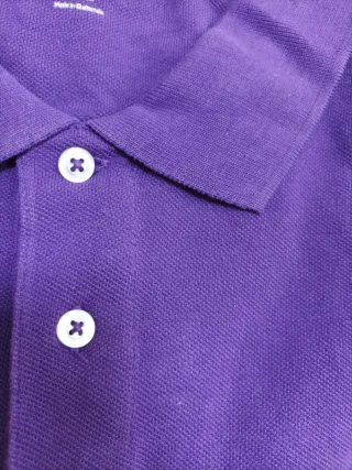 Polo Algodón Piqué Regular XXL Morado