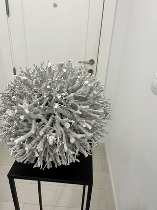 Bola Decorativa Madera Blanca